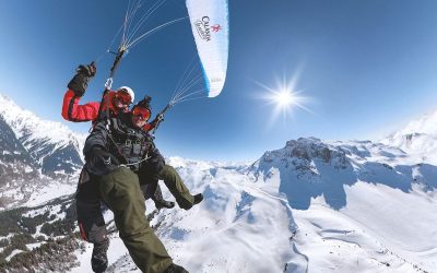 Paragliding & Snowshoeing